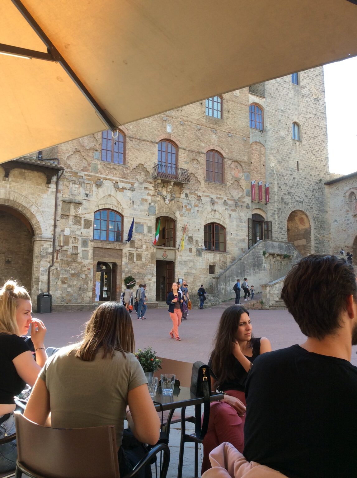 lunch in San Gimignano