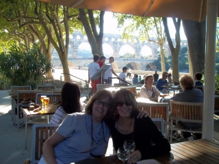 Sue and I at the Pont du Gard