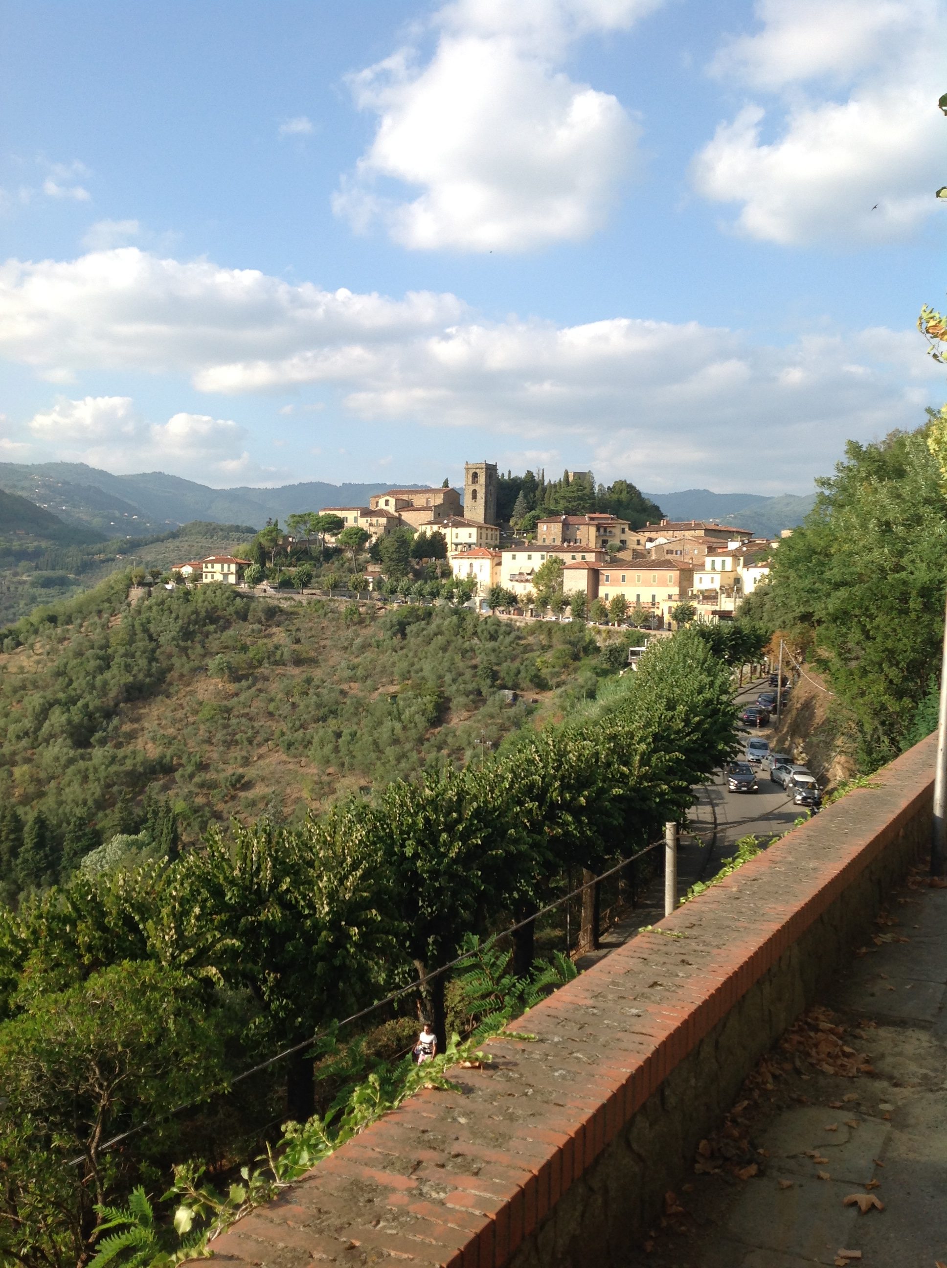 view from Montecatini Alto funicolare