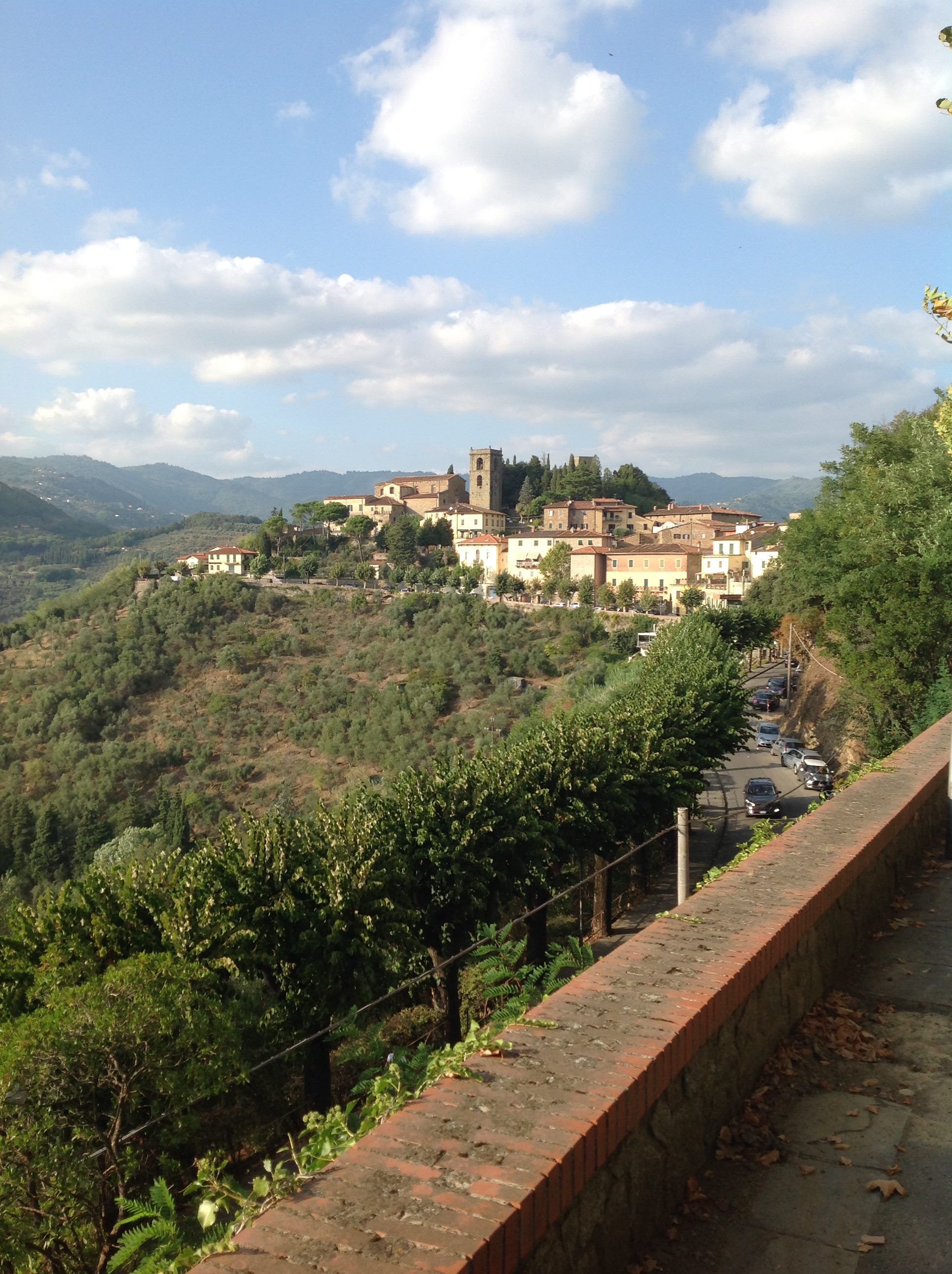 view from Montecatini Alto funicolare