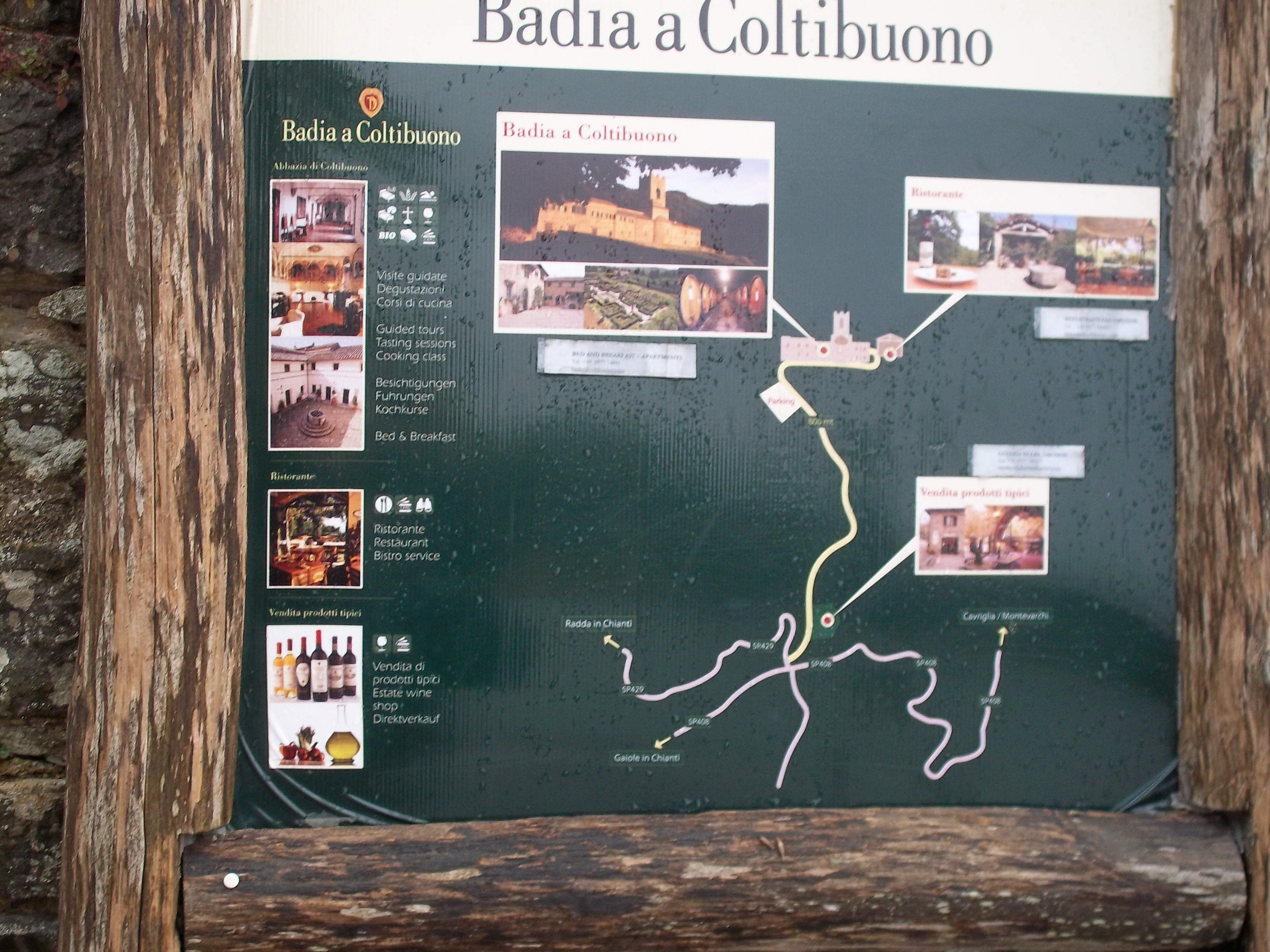 map of Badia a Coltibuono